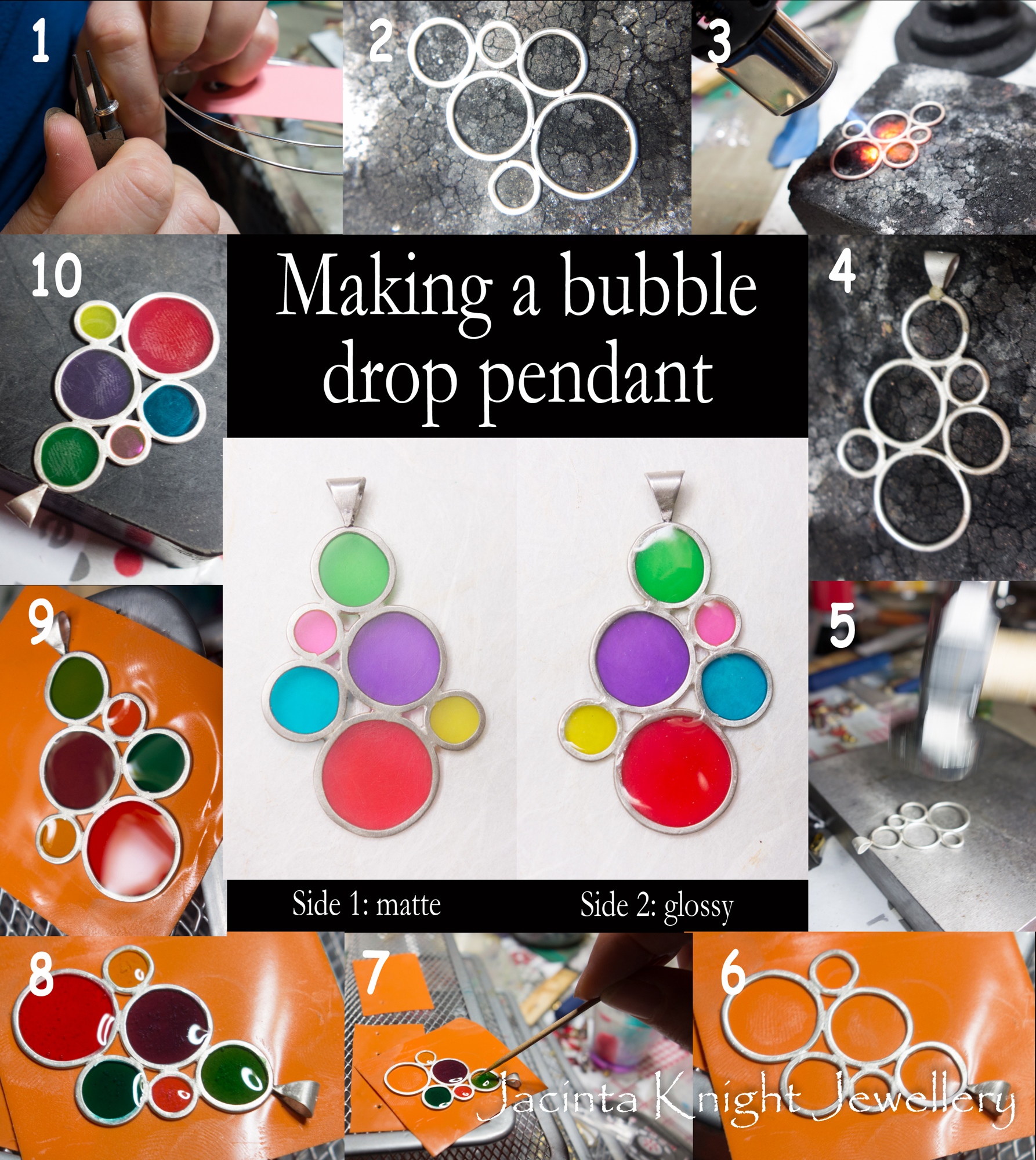 Making a bubble drop pendant